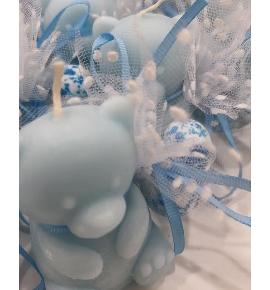 Μπομπονιέρα βάπτισης & γέννας αρωματικό κερί αρκουδάκι σε 8 χρώματα. Μπομπονιέρα βάπτισης & γέννας αρωματικό κερί αρκουδάκι σε 8 χρώματα.