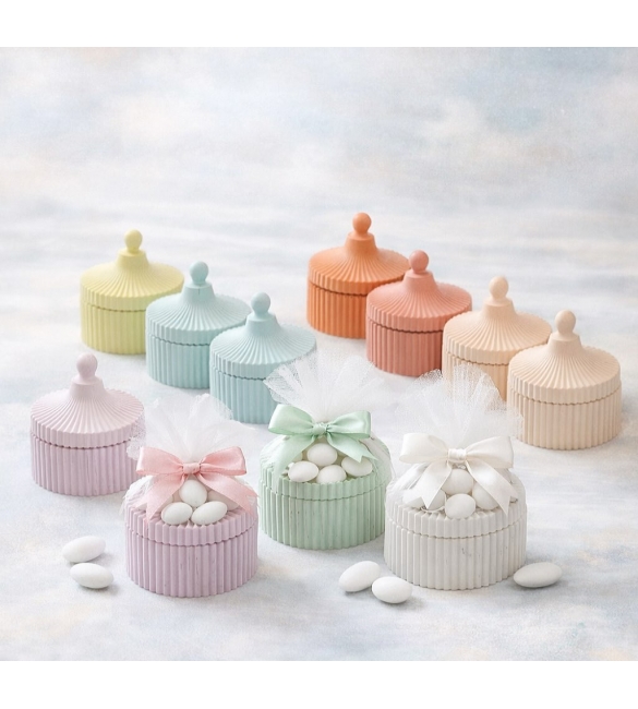 Μπιζουτιέρα σε υπέροχα παστέλ χρώματα.